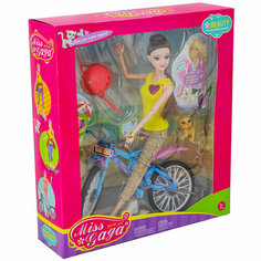 Кукла КНР Саша на велосипеде, в коробке (995612YS)