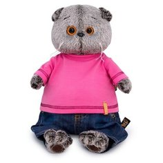 Мягкая игрушка «Басик в джинсах и малиновой футболке», 30 см Basik&Co