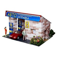 Конструктор из кирпичиков «Автозаправка», 195 деталей Архитектурное моделирование