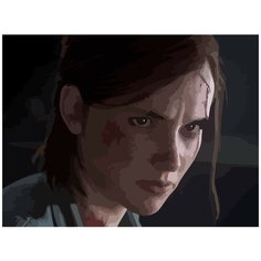 Картина по номерам на холсте игра Last of Us Элли - 6569 Г 30x40