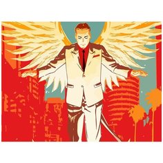 Картина по номерам на холсте сериал Люцифер Морнингстар - 8726 Г 30x40