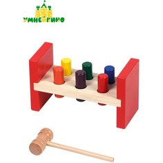 Деревянный сортер для малышей Стучалка Умнейкино