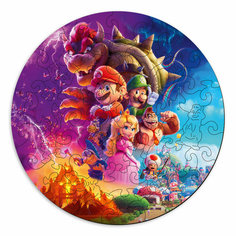 Деревянные пазлы для взрослых и детей/Марио/головоломка-игра/подарочный набор Active Puzzles