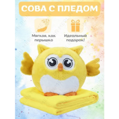 Мягкая игрушка "Совушка" + Плед /Игрушка с пледом "Сова" нет