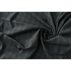 Ткань серо-черная шерсть в клетку Corneliani