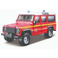 Внедорожник Bburago Land Rover Defender 110, 18-32003 1:50, красный