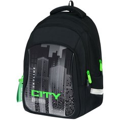 Рюкзак Berlingo Comfort "Mega City" 38*27*18см, 3 отделения, 3 кармана, эргономичная спинка