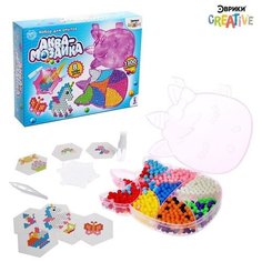 Аквамозаика «Единорог», 8 карточек, 1300 шариков Noname