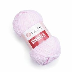 Пряжа YARNART Chenille YarArt, неж. розовый - 550, 100% микрополиэстер, 5 мотков, 100 г, 90 м.