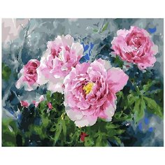 Картина по номерам Куст пиона 40х50 см Hobby Home