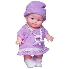 Пупс ABtoys "Мой малыш", озвученный в фиолетовом платье 22,9 см Китай