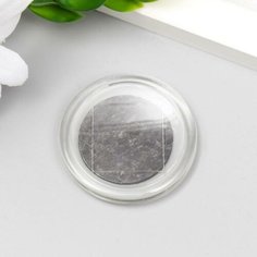 Заготовка акрилового магнита 4 см круг прозрачный (набор 2 детали+пакет) No Brand