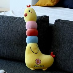 Мягкая игрушка-подушка «Курочка», 60 см, цвет жёлтый Нет бренда
