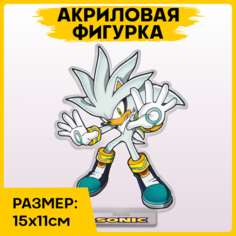 Фигурка из акрила статуэтка Соник Sonic the Hedgehog 15x11 см 1-я Наклейка