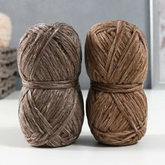 Пряжа для вязания ЛамаУрал Носочная добавка 100% полипропилен 322м/70гр 2 шт, ассорти темное Хозяюшка рукодельница