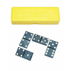 Игра настольная "домино. классическое" в футляре Нет бренда