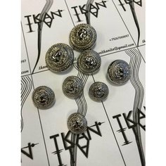 Пуговица металлическая на ножке, 1 шт. Noname