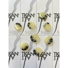 Пуговица пластиковая четырехпрокольная, 1 шт. Noname