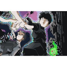Картина по номерам Mob Psycho 100 на стену Палитра забав
