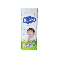 Подгузники-трусики Mioki XXL 15+ кг, 34 шт. Marabu