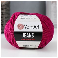 YarnArt Пряжа "Jeans" 55% хлопок, 45% акрил 160м/50гр (91)
