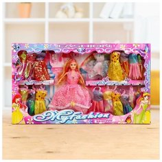 Кукла-модель «Оля» с набором платьев и аксессуарами, микс NO Name