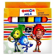 Мел цветной «Фиксики» 6 шт, в картонной упаковке Centrum