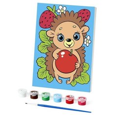 Картина по номерам «Весёлый ёжик» 21х15 см Нет бренда