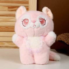 Мягкая игрушка «Кот», 25 см, цвет розовый No Brand