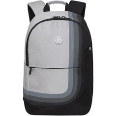 Рюкзак GRIZZLY RD-345-1 серый-черный, 27х40х15