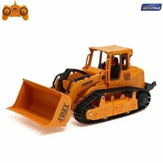 Бульдозер радиоуправляемый Стройтехника, подвижный ковш, работает от аккумулятора Нет бренда