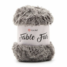 Пряжа для вязания YarnArt Fable Fur, 100г, 100м (100% микрополиэстер) (969 дымчатый), 5 мотков
