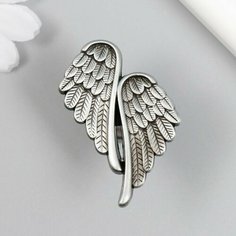 Ручка для шкатулки металл "Крылья ангела" состаренное серебро Made in China