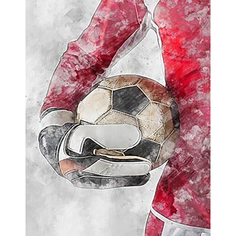 Картина по номерам Футбольный мяч 40х50 см АртТойс