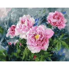 Картина по номерам Куст пиона 40х50 см АртТойс