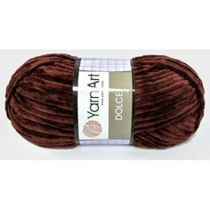 Пряжа YarnArt Dolce шоколад(775), 100%микрополиэстер, 120м, 100г, 2шт