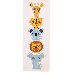 Пазл-вкладыш "Пирамидка из животных" Щепочка