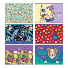 Комплект 24 шт, Альбом для рисования 24л, А5, на скрепке BG "Mix. Девочки" BG®