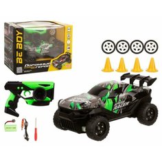 Машинка на пульте р у "BeBoy" с зарядным устройством USB, полный привод, 3 скорости, световые эфф