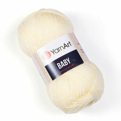 Пряжа для вязания YarnArt Baby 50гр 150м (100% акрил) (7003 светло желтый), 5 мотков