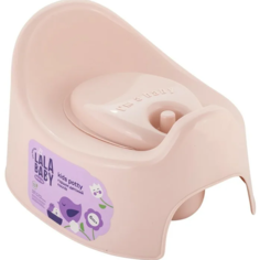 Горшок детский Lalababy Follow Me с крышкой розовый пастельный LA2701RS 285х237х180 мм