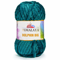 Пряжа Himalaya DOLPHIN BIG 100% Полиэстер, 200гр/80м, (76729 морская волна) 1 упаковка (3 мотка)