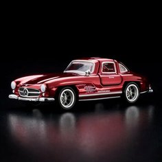 Коллекционная машинка Hot Wheels RLC 1955 Mercedes-Benz 300 SL - "Oxblood" (Хот Вилс Эксклюзив РЛК 1955 Мерседес-Бенц 300 СЛ - Оксблад)