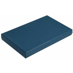 Коробка In Form под ежедневник, флешку, ручку, синяя, 29,7х18х3,5 см, переплетный картон Нет бренда