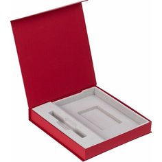 Коробка Arbor под ежедневник и ручку, красная, 23х22х3,5 см, Нет бренда