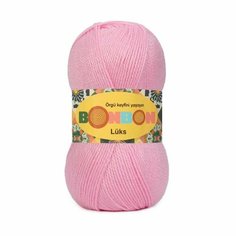 Пряжа NAKO Bonbon luks Nako, неж. розовый - 98588, 100% акрил, 5 мотков, 100 г, 240 м.