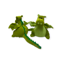 Мягкая игрушка конфетница Дракоша зеленый 30 см китай