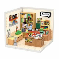 Книжный магазин - 3D конструктор Robotime Румбокс / Ночник 109 дет 16*16*15 см DW004