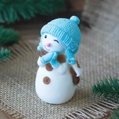 Силиконовая форма для мыла Снеговичок Эко Косметика