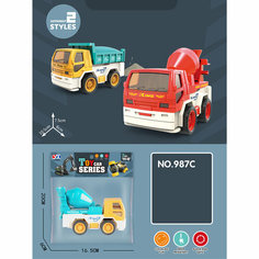 Инерционные машинки Грузовик 10см (подвижные элементы), 2 вида в наборе YI Xiang